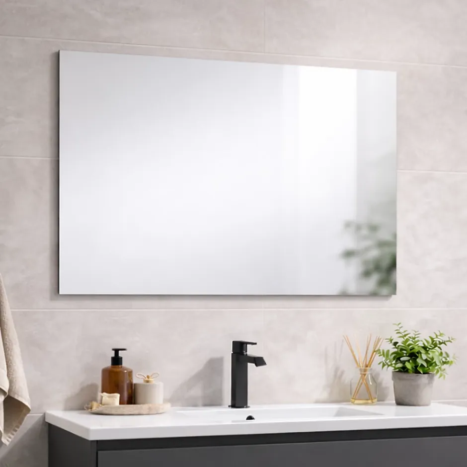 Kiamami Valentina Miroir Simple 90X60 Avec Bordure Lissée Anti-Coupure