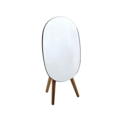 Spirella Miroir sur pied ovale Bois ALESIA Bois d'acacia* Miroir Simple
