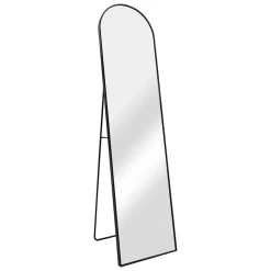 Helloshop26 Miroir sur pied psyche inclinable 160 noir* Miroir Simple