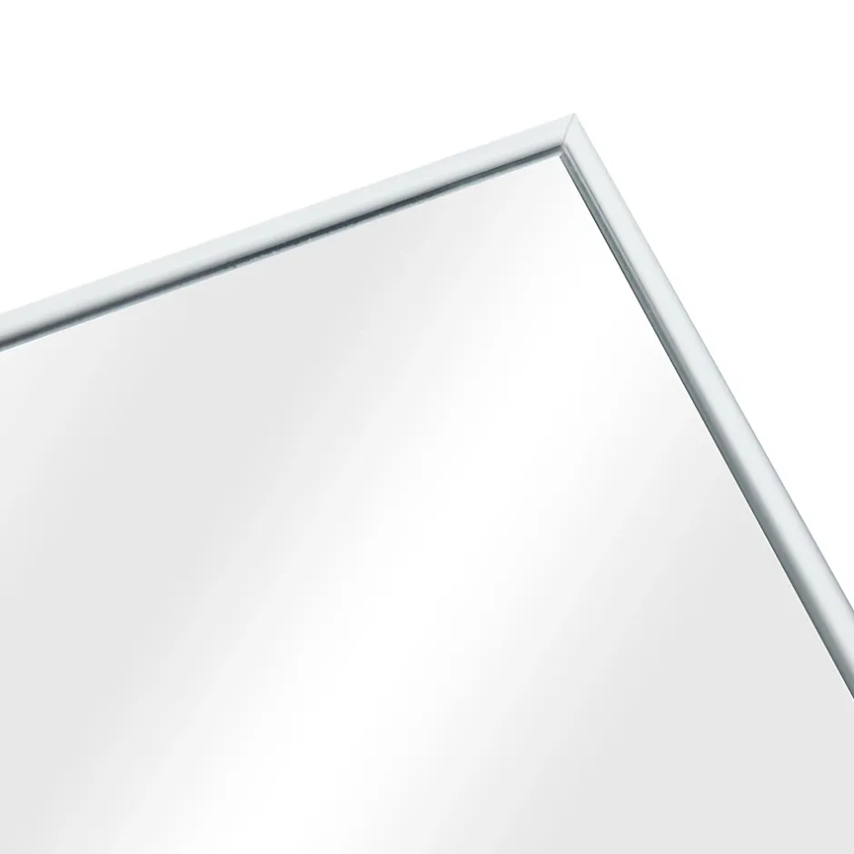 Helloshop26 Miroir sur pied psyche inclinable 150 blanc