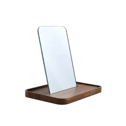 Spirella Miroir sur socle rectangulaire Bois ALESIA D'acacia* Miroir Simple