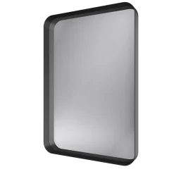 Aurlane Miroir 80x45- Cadre en aluminium laque noir mat - UBY