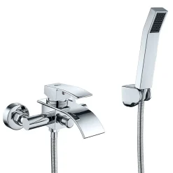 Auralum Max Mitigeur baignoire avec douchette Salle de Bain Robinet de baignoire Douchette Chrome