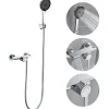 Auralum Max Mitigeur baignoire avec douchette Salle de Bain Robinet de baignoire avec 5 Fonctions Douchette Chrome