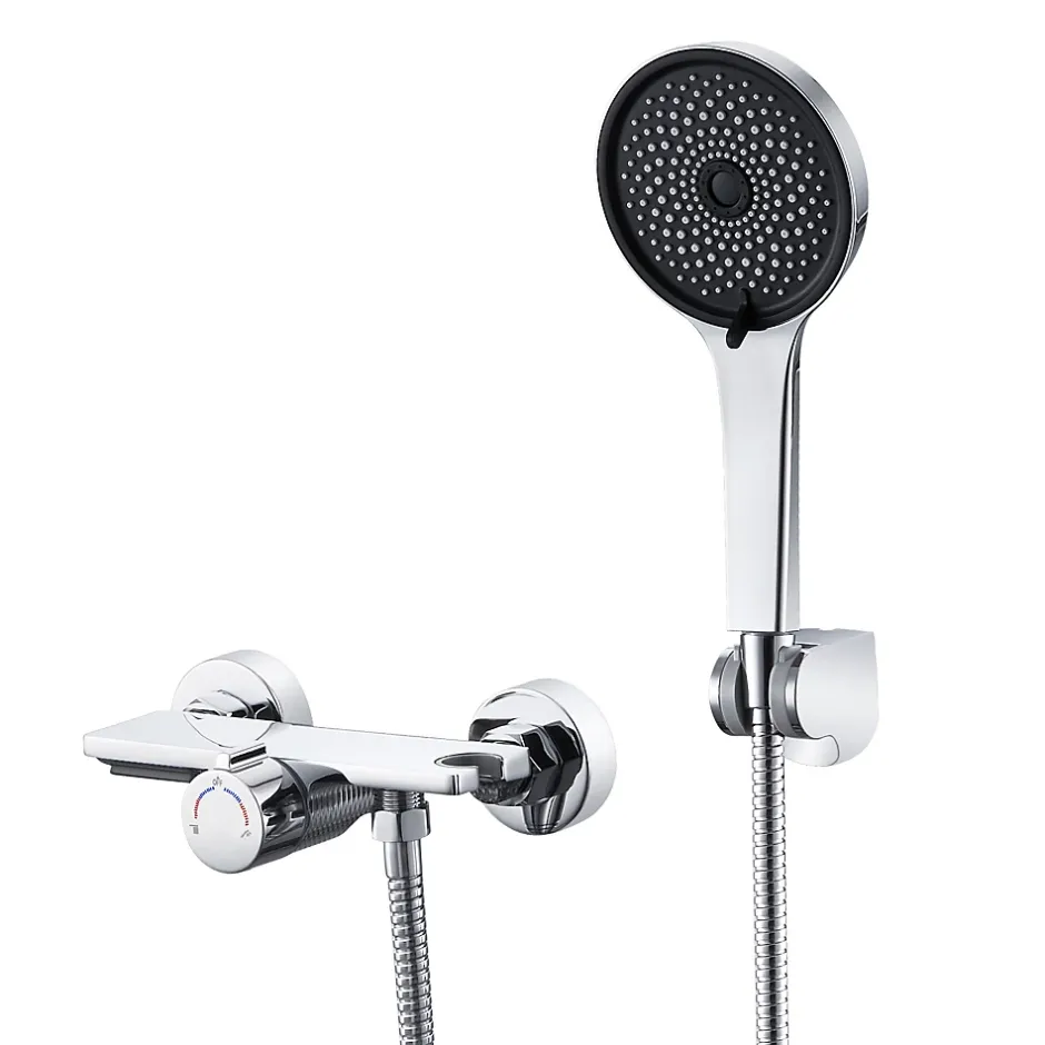 Auralum Max Mitigeur baignoire avec douchette Salle de Bain Robinet de baignoire avec 5 Fonctions Douchette Chrome