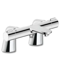 Duravit Mitigeur baignoire thermostatique Wave chromé brillant avec colonnettes* Robinet De Baignoire