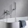 Imex Products Mitigeur baignoiredouche chrome en laiton et zamak avec flexible metal 170 cm* Robinet De Baignoire