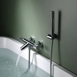 Imex Products Mitigeur baignoiredouche thermostatique chrome en laiton et zamac avec douchette