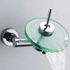 Autres Mitigeur Bain Douche Chromé avec coupole en verre cascade* Robinet De Baignoire