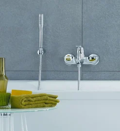 Grohe Mitigeur bain douche mural - Entraxe 150 mm - Eurosmart Cosmopolitan -