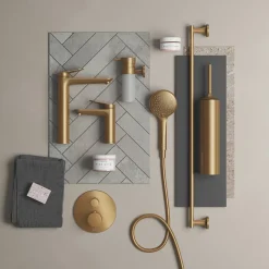 Duravit Mitigeur bain douche thermostatique Wave bronze brossé* Robinet De Baignoire