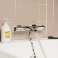 GoodHome Mitigeur bain douche thermostatique, chrome, NF, Mayas* Robinet De Douche
