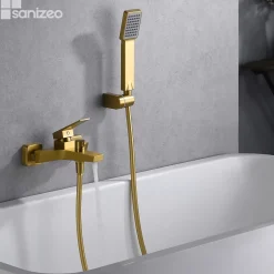 Imex Mitigeur Bain/Douche Anti-Calcaire Or Brossé ART BDAR025-4OC* Robinet De Baignoire