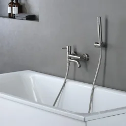Imex Mitigeur Bain/Douche Anti-Calcaire en Niquel Brossé MONZA BDM039-4NQ