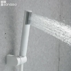 Imex Mitigeur Bain/Douche Anti-Calcaire Blanc Mat MILOSSTICK BDYS045-4BL* Robinet De Baignoire