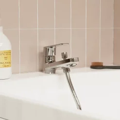 GoodHome Mitigeur bain/douche mécanique monotrou, chrome, NF, Aisai