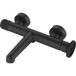 Essebagno Mitigeur bain-douche mécanique noir Indus* Robinet De Baignoire