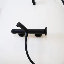Essebagno Mitigeur bain-douche mécanique noir Indus* Robinet De Baignoire