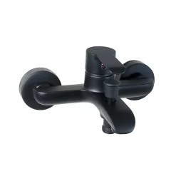 Kramer Mitigeur bain/douche mural, noir mat, King