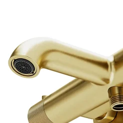 GoodHome Mitigeur bain/douche thermostatique, doré brossé, Owens