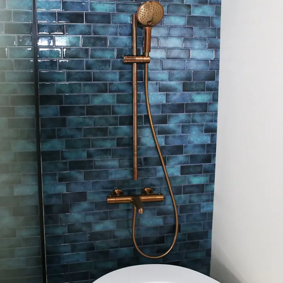 Essebagno Mitigeur bain-douche thermostatique cuivre brossé Luisa* Robinet De Baignoire