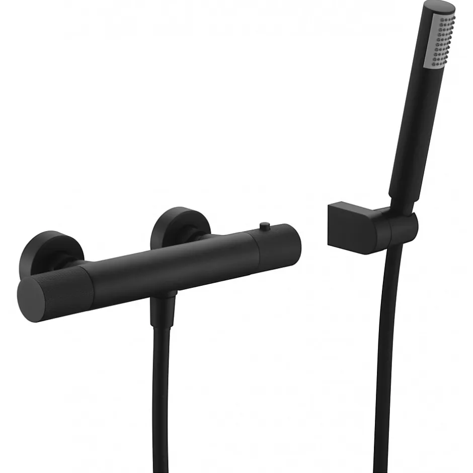 Imex Products Mitigeur baindouche thermostatique en laiton et zama finition or rose PVD* Colonne De Douche Encastrable