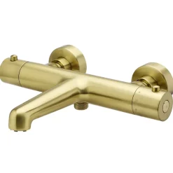 Essebagno Mitigeur bain-douche thermostatique or brossé Luisa
