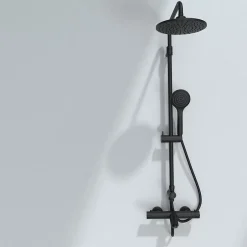 Essebagno Mitigeur bain-douche thermostatique noir Oneo