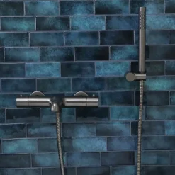Essebagno Mitigeur bain-douche thermostatique gun métal Luisa* Robinet De Baignoire