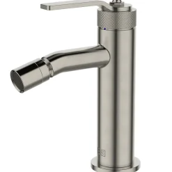 Essebagno Mitigeur bidet bas façon inox Molette