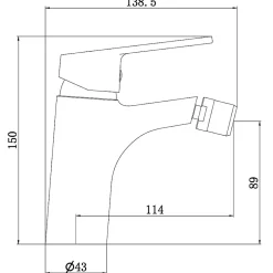 Essebagno Mitigeur bidet blanc Full* Robinet De Bidet