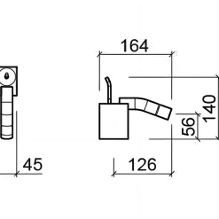 Sanindusa Mitigeur bidet design d'exception WCA