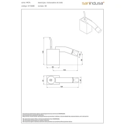 Sanindusa Mitigeur bidet design d'exception WCA