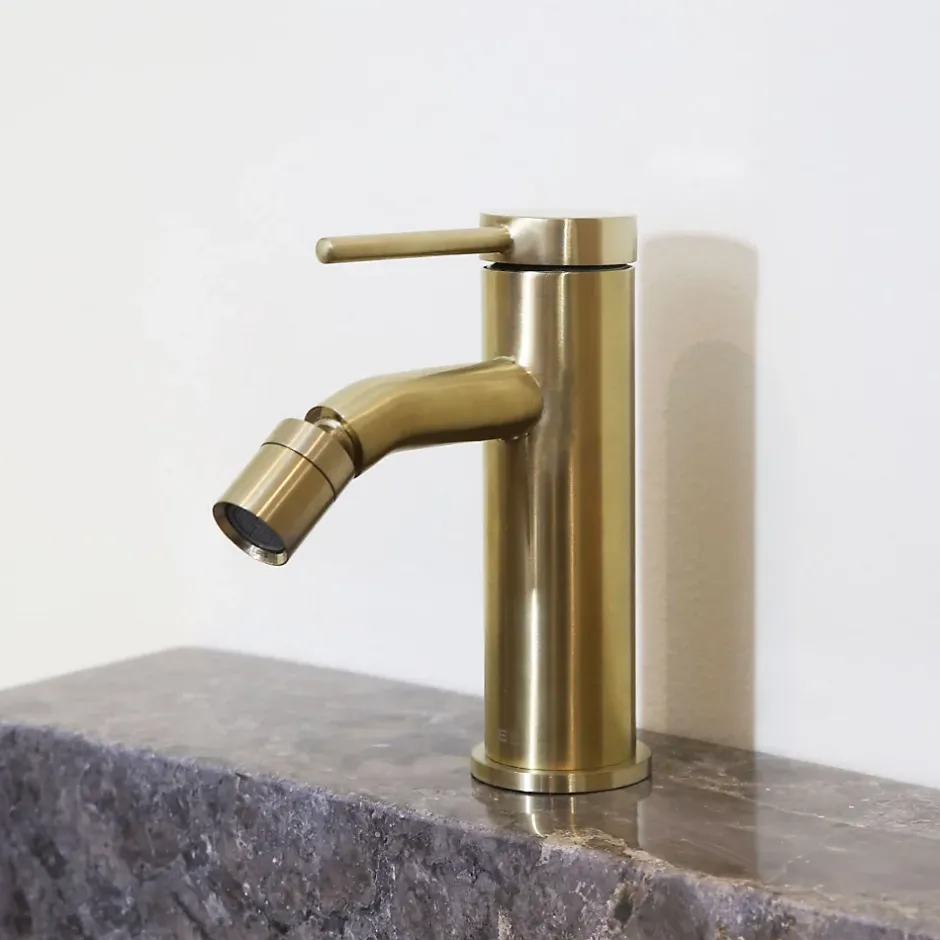Essebagno Mitigeur bidet or brossé Lollipop