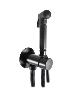 Rav Mitigeur bidet ou WC encastrable SEINA avec douchette en laiton noir mat* Robinet De Bidet
