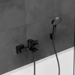 Hansgrohe Mitigeur de baignoire mécanique Vernis Shape noir mat
