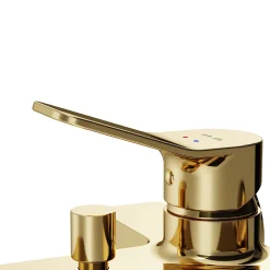 Am.Pm Europe Mitigeur de baignoire mécanique Robinet de baignoire, mitigeur salle de bain, Doré, FXA10099 X-Joy AM.PM