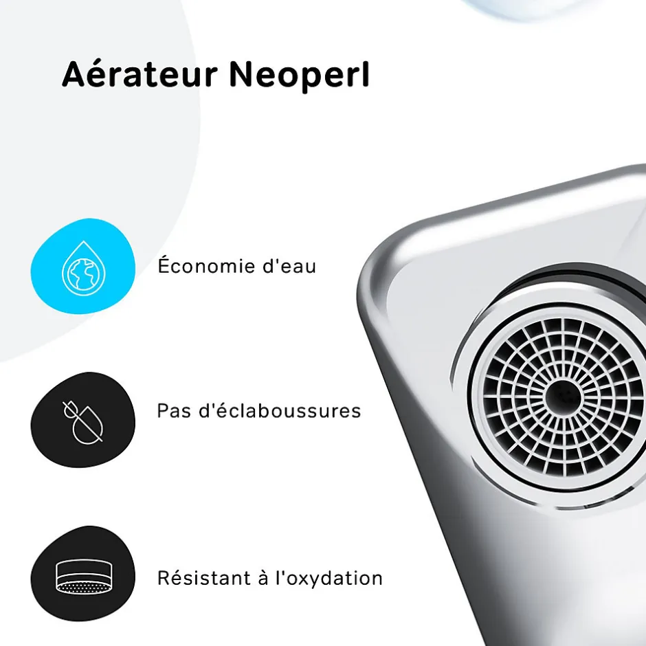 Am.Pm Europe Mitigeur de baignoire mécanique Robinet de baignoire, mitigeur salle de bain Chromé, FXB10000 X-Joy S AM.PM