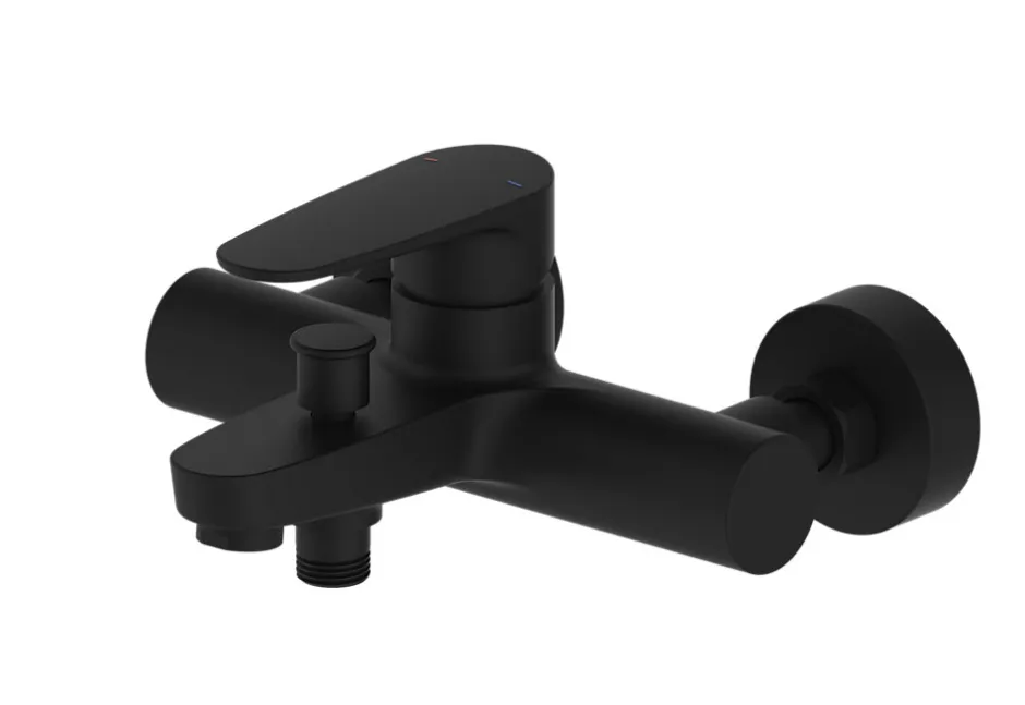 GoodHome Mitigeur de baignoire noir Cavally* Robinet De Baignoire