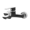 GoodHome Mitigeur de baignoire noir Wicie