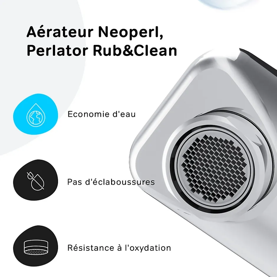 Am.Pm Europe Mitigeur de baignoire TouchReel, Robinet de baignoire, mitigeur salle de bain, Chromé, FXT10500 X-Joy AM.PM* Robinet De Baignoire