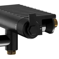 GoodHome Mitigeur de bain thermostatique, noir, Selenga* Robinet De Baignoire