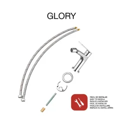 Poalgi Mitigeur de bidet SKY BATH chromé série GLORY