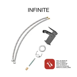 Poalgi Mitigeur de bidet SKY BATH noir cristal PVD série INFINITE* Robinet De Bidet