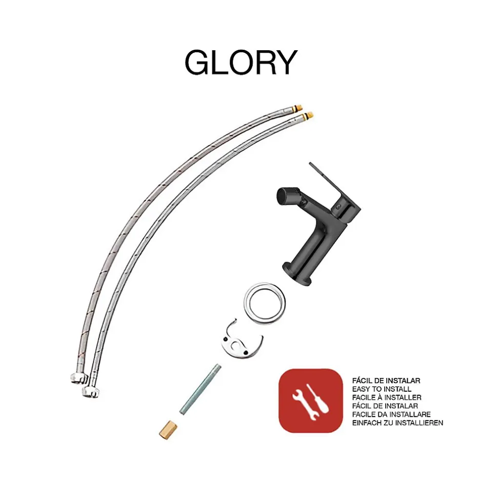 Poalgi Mitigeur de bidet SKY BATH noir cristal PVD série GLORY