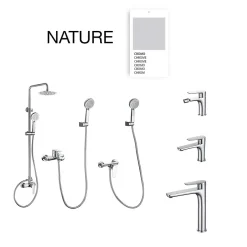Poalgi Mitigeur de bidet SKY BATH chromé série NATURE