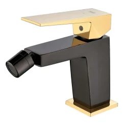 Poalgi Mitigeur de bidet SKY BATH noir cristal et or PVD série INFINITE* Robinet De Bidet