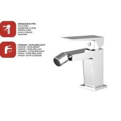 Poalgi Mitigeur de bidet SKY BATH chromé série INFINITE* Robinet De Bidet