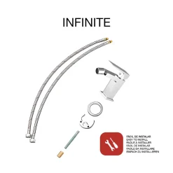 Poalgi Mitigeur de bidet SKY BATH chromé série INFINITE* Robinet De Bidet