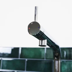 Essebagno Mitigeur de cuisine argenté avec douchette Magic